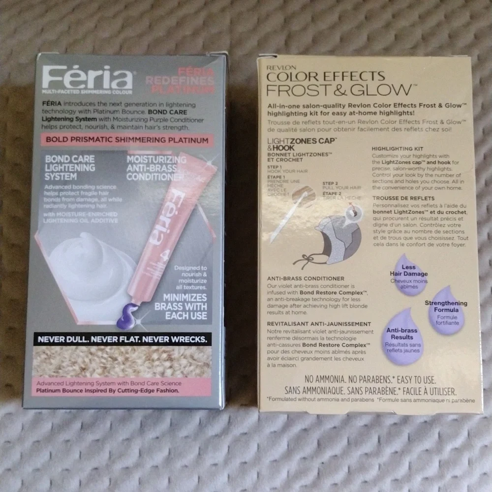 L'Oreal Feria Revlon Color Effects Hair Dye Blonde Permanent NWB Sealed